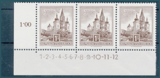 Briefmarke mit Symbolzahl(en)